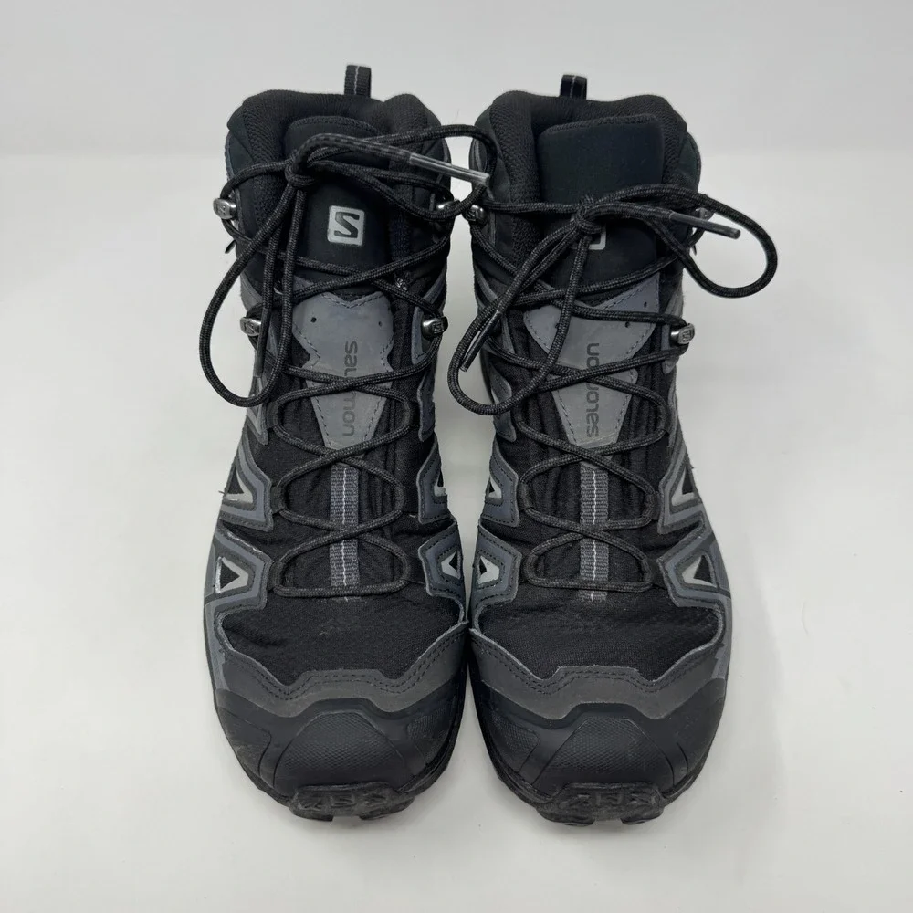 Salomon X-Ultra 3 Mid GTX Trail Hiking Running Black Gore-Tex Boots Men's 10